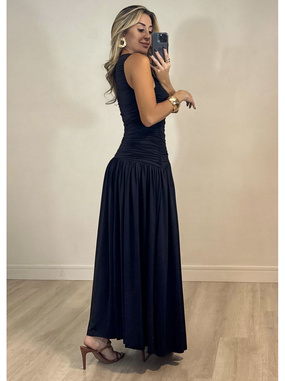 Vestido Drapeado Lua