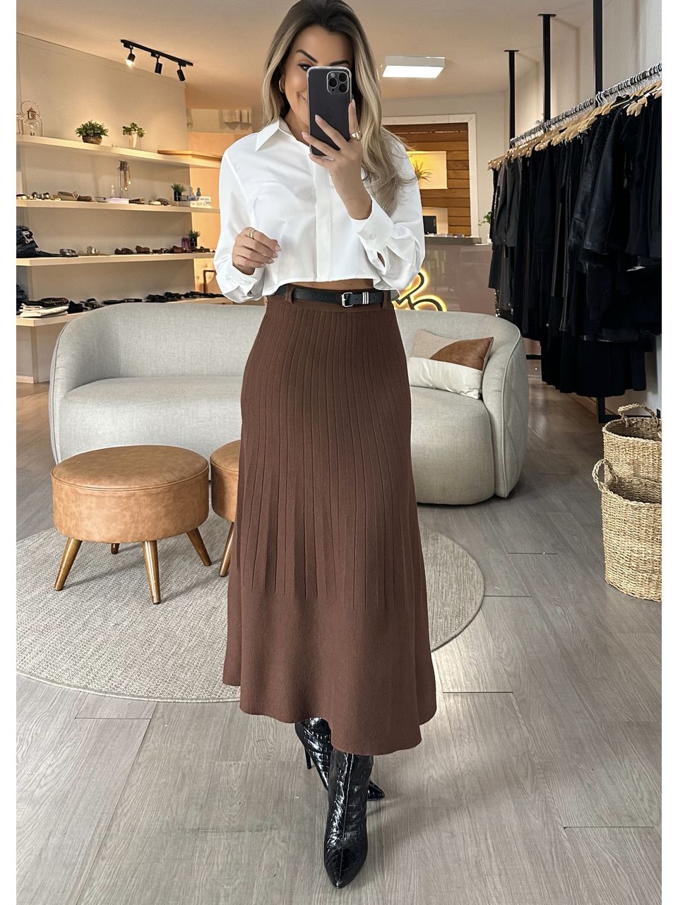  Saia Tricot Maitê
