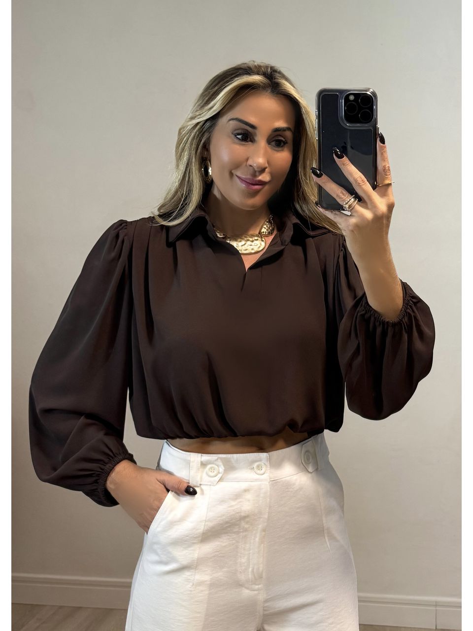 Blusa Gola Luli - 4291 - MADONNA BASIC