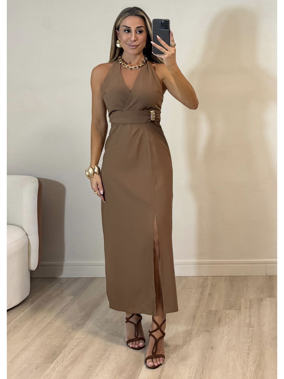 Vestido midi Betina - 4135 - MADONNA BASIC