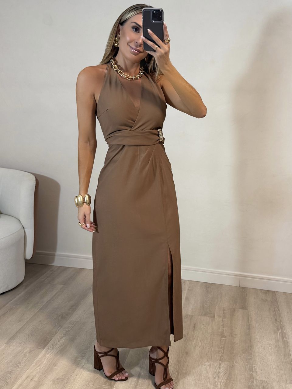 Vestido midi Betina