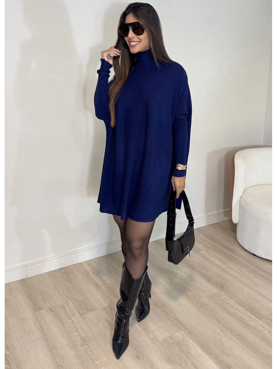 BLUSÃO MAXI GOLA ALTA