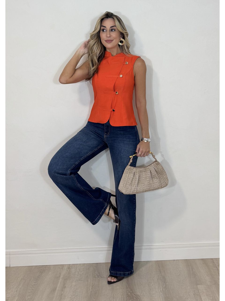 Blusa Transpassada Antônia 