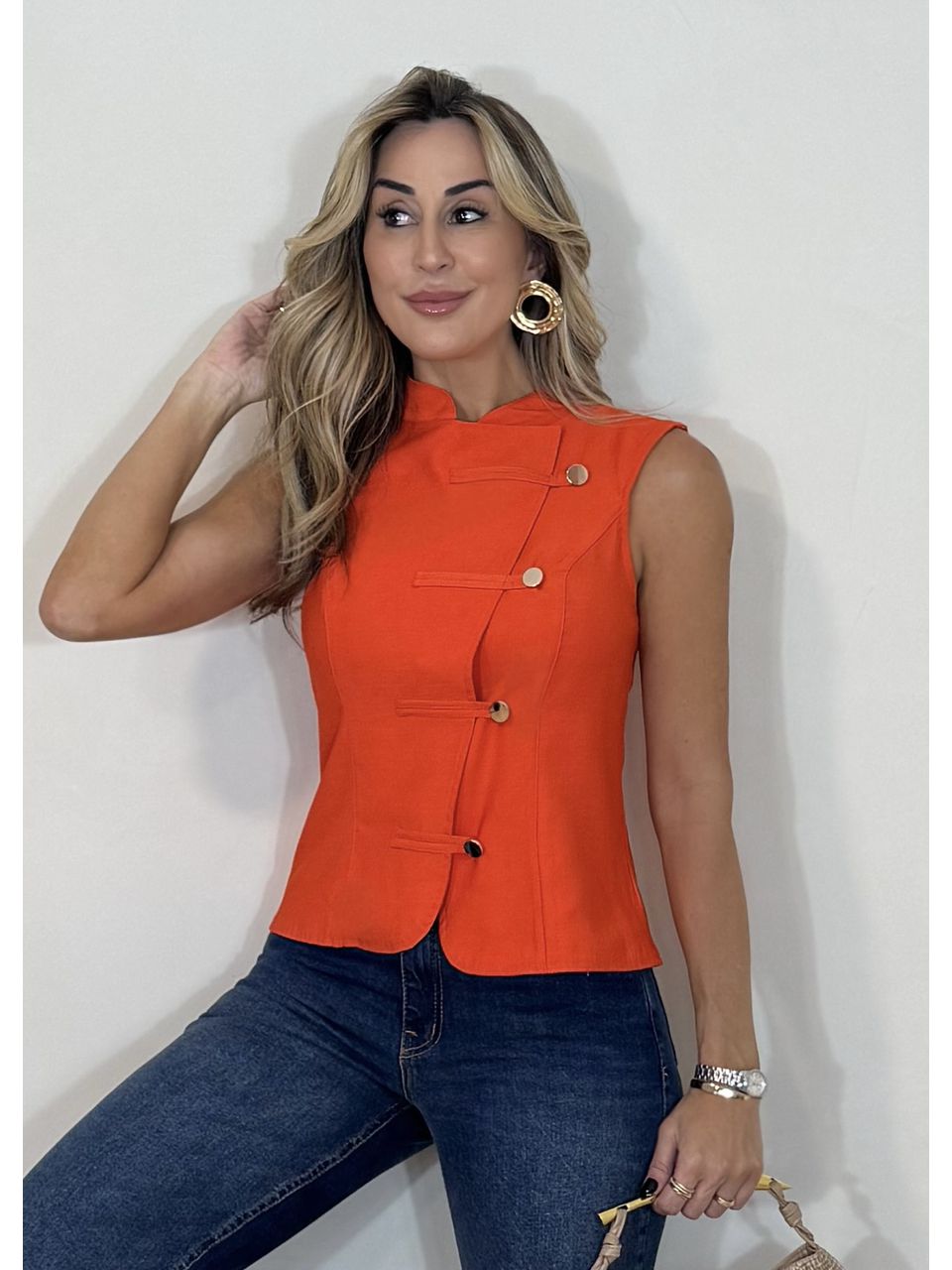 Blusa Transpassada Antônia 
