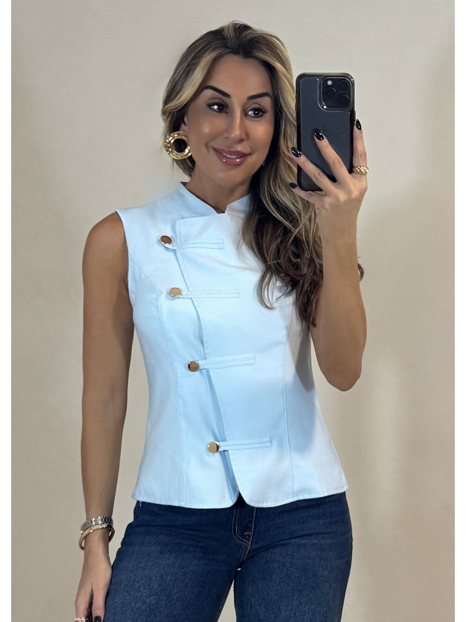 Blusa Transpassada Antônia - 3332 - MADONNA BASIC