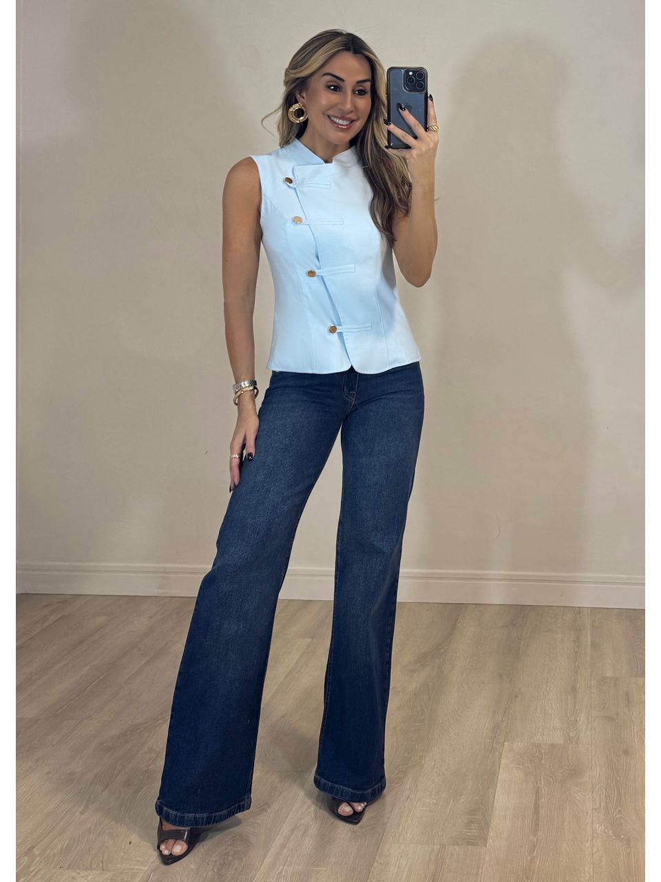 Blusa Transpassada Antônia