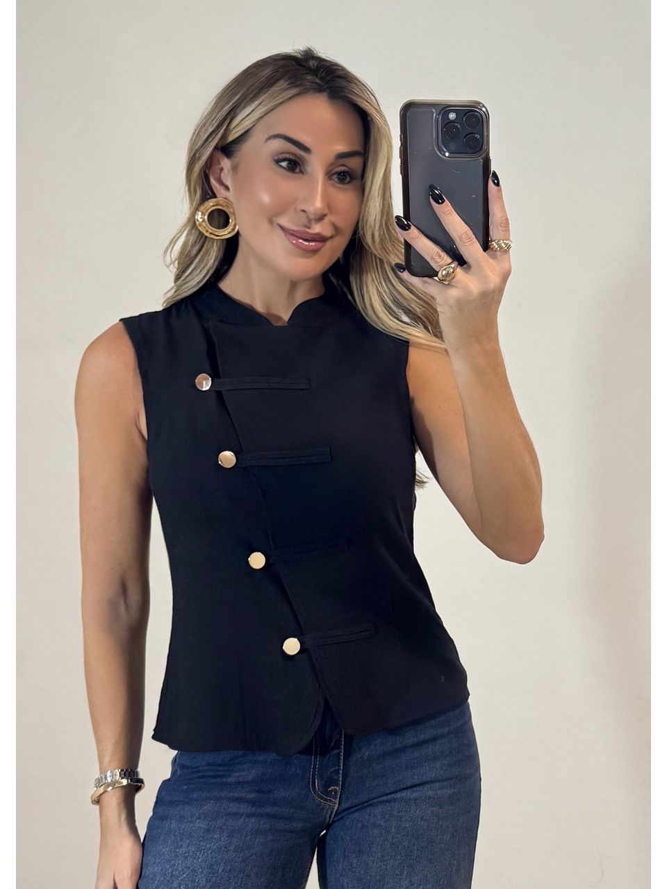 Blusa Transpassada Antônia