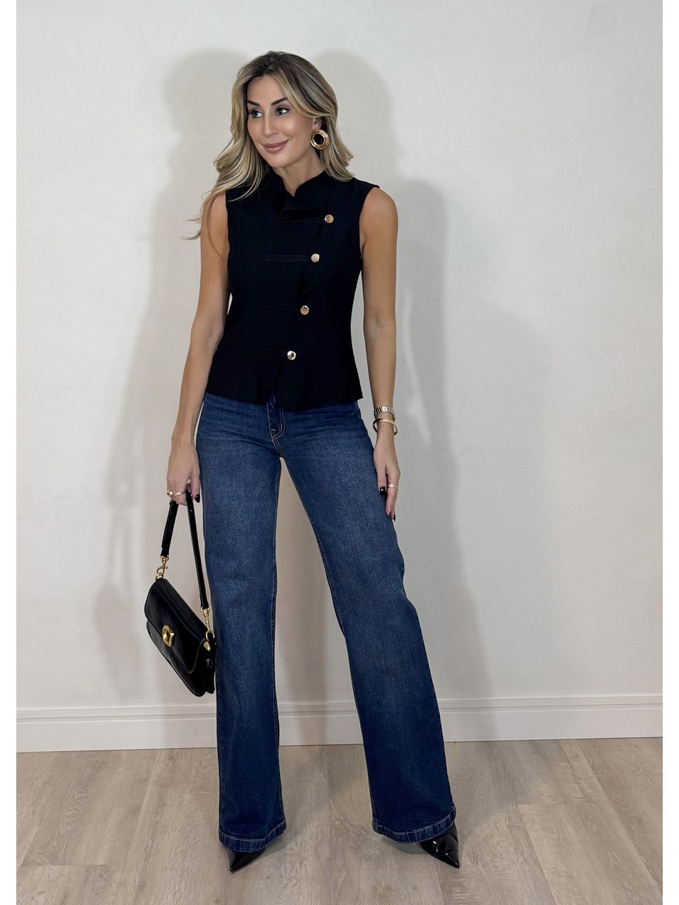 Blusa Transpassada Antônia