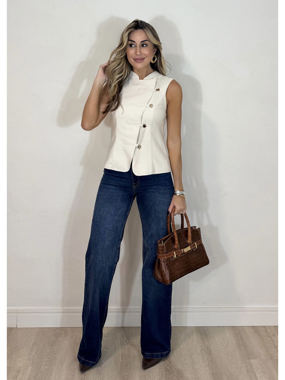 Blusa Transpassada Antônia