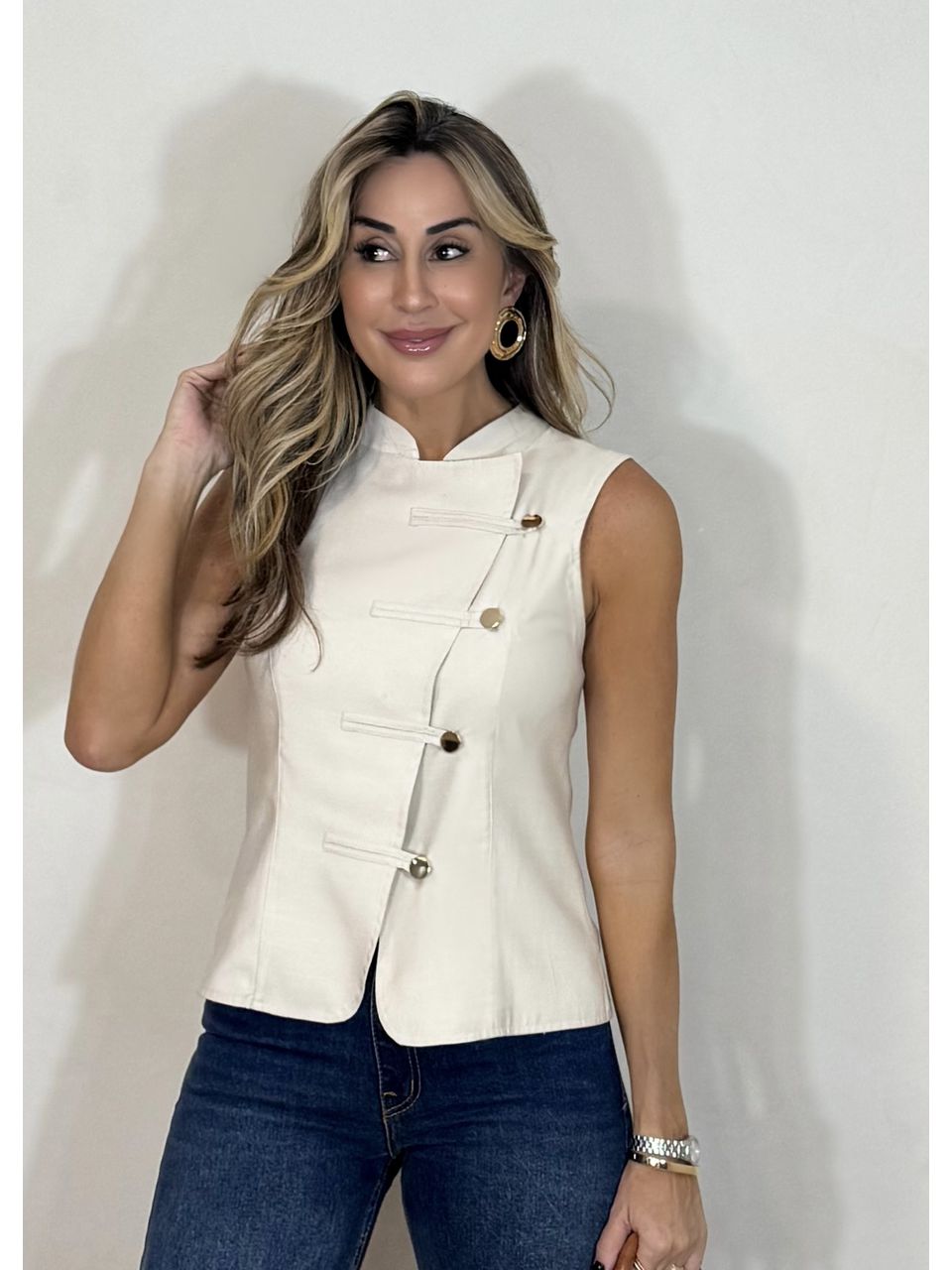 Blusa Transpassada Antônia