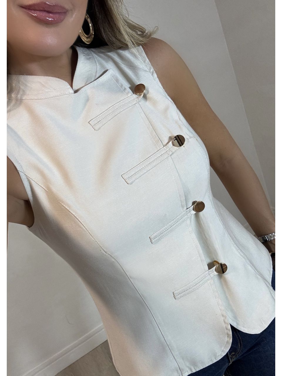Blusa Transpassada Antônia