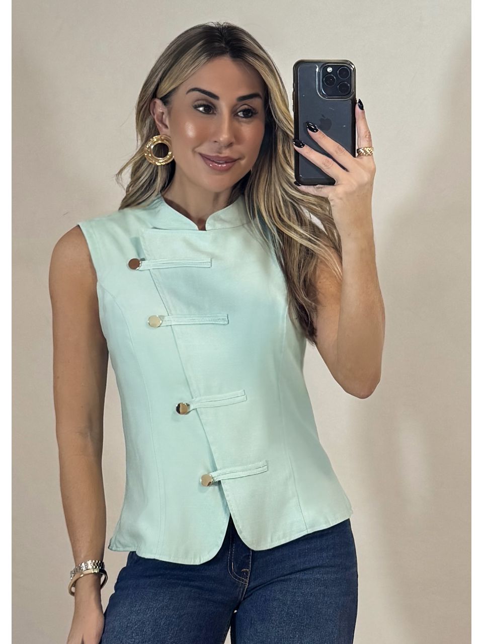 Blusa Transpassada Antônia