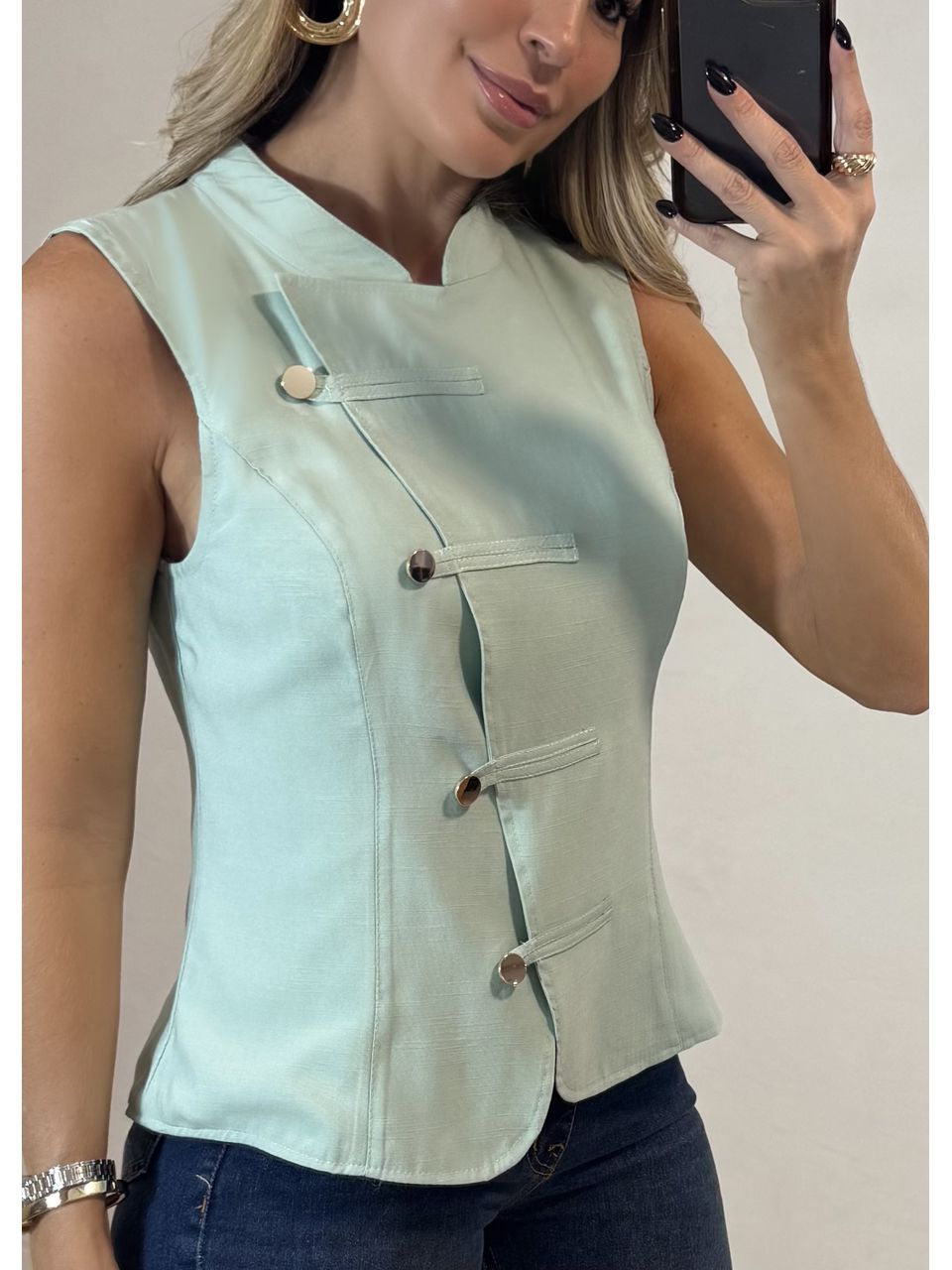 Blusa Transpassada Antônia
