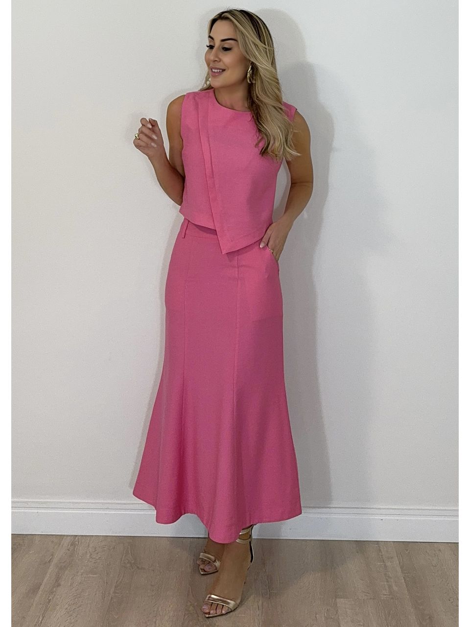 Conjunto Saia Heloísa - 2853 - MADONNA BASIC
