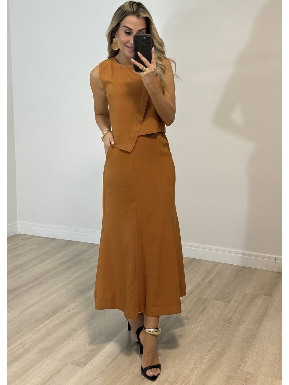Conjunto Saia Heloísa - 2854 - MADONNA BASIC