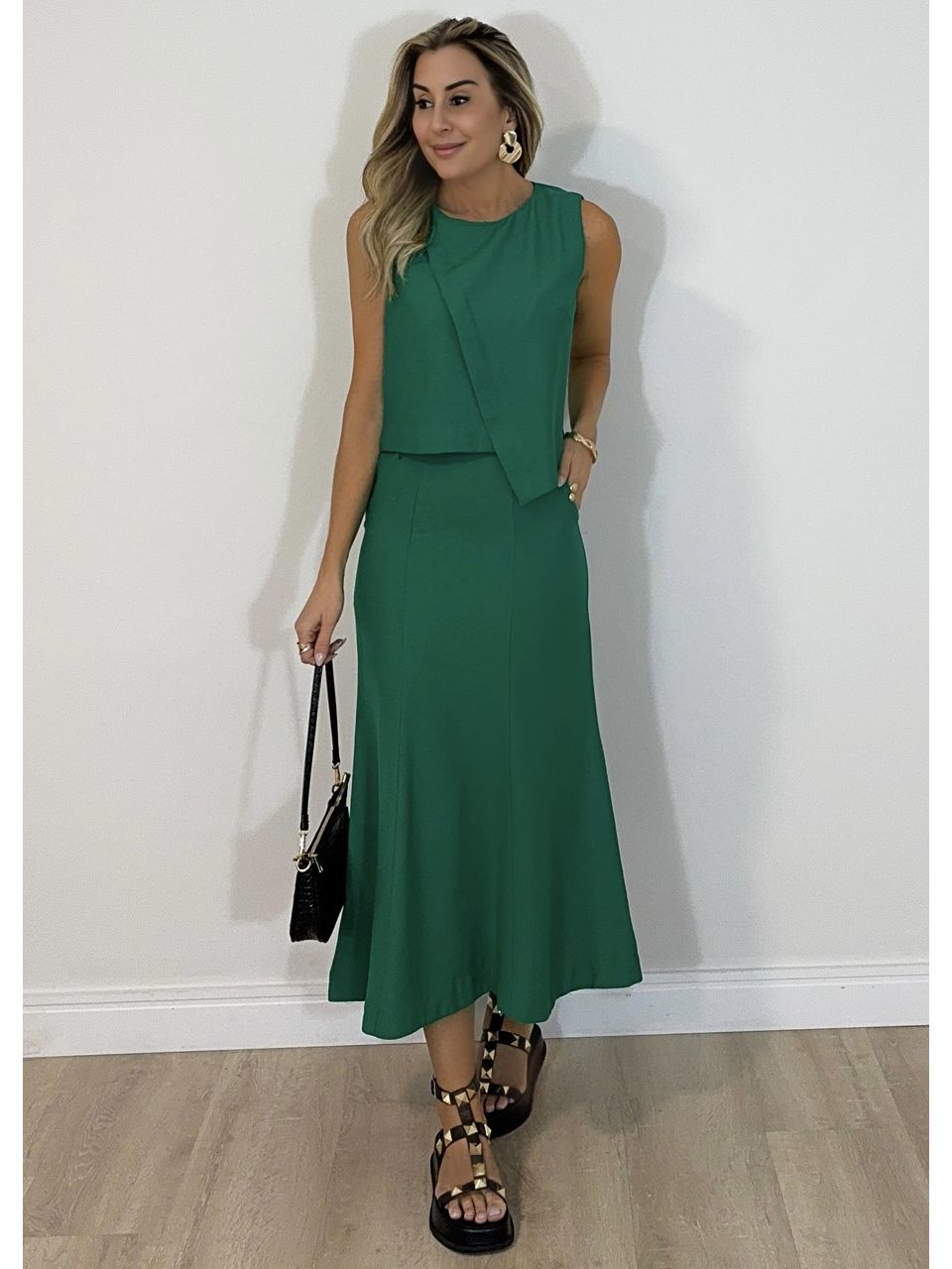 Conjunto Saia Heloísa - 2858 - MADONNA BASIC