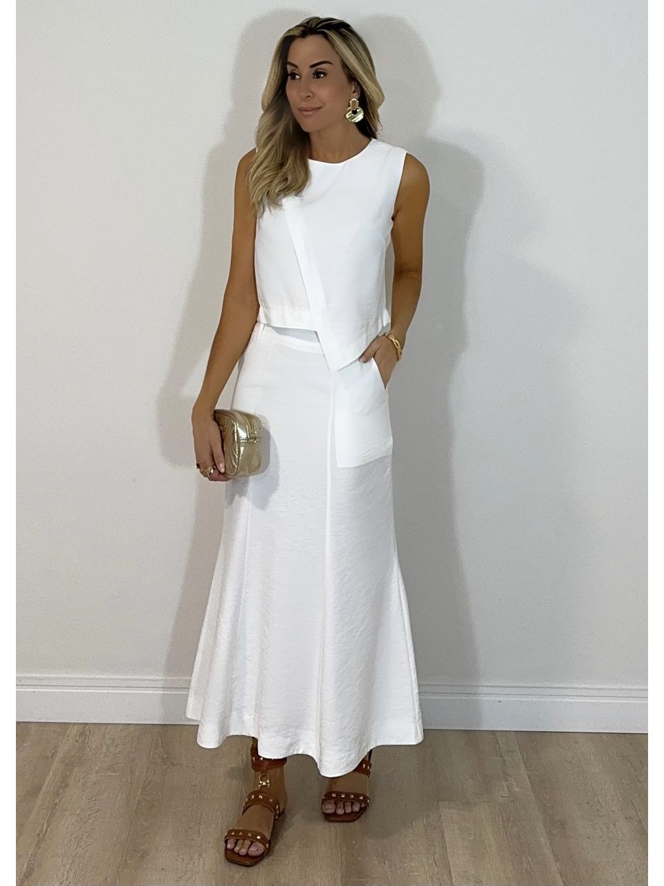Conjunto Saia Heloísa - 2855 - MADONNA BASIC
