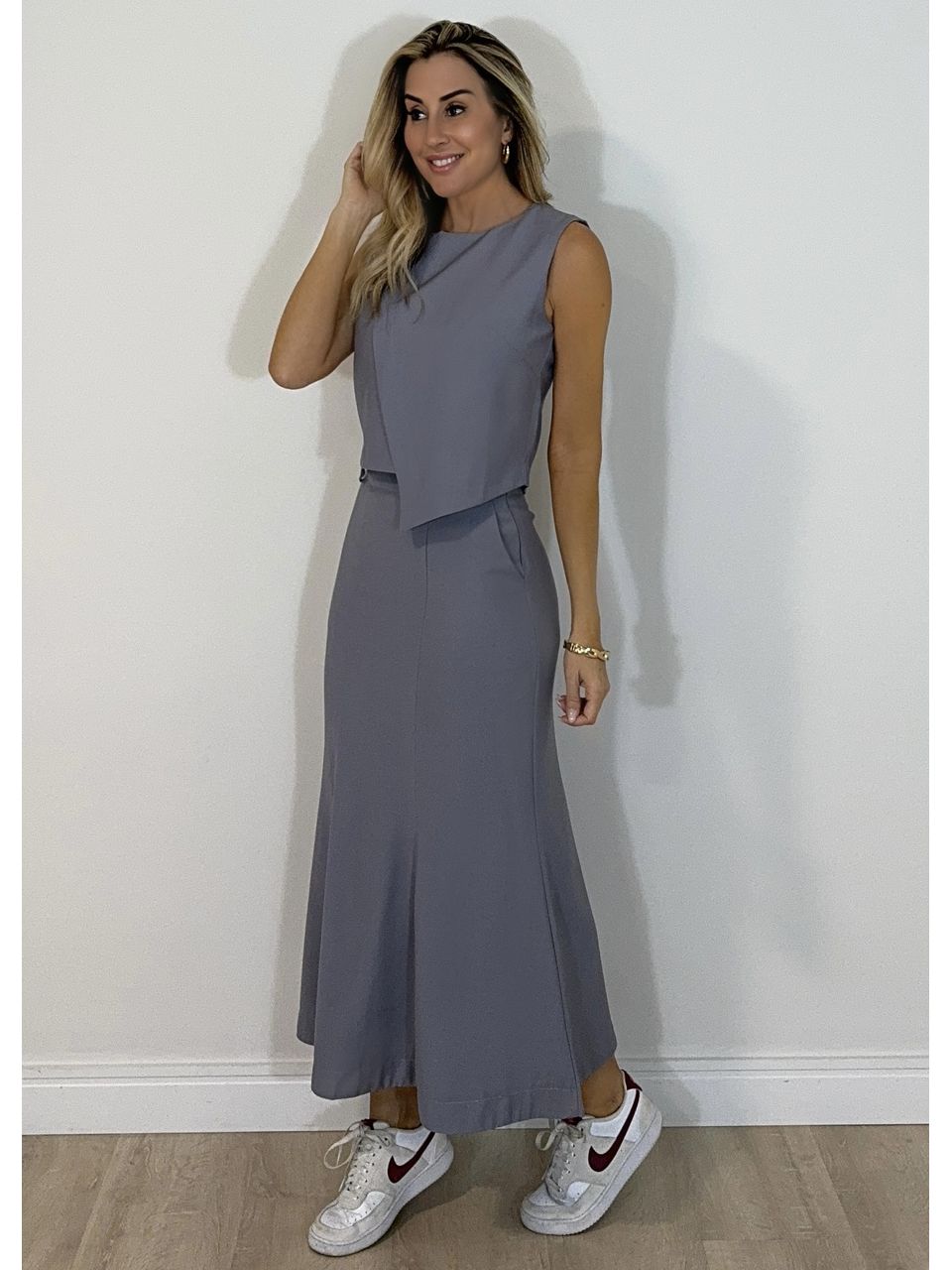 Conjunto Saia Heloísa - 2856 - MADONNA BASIC