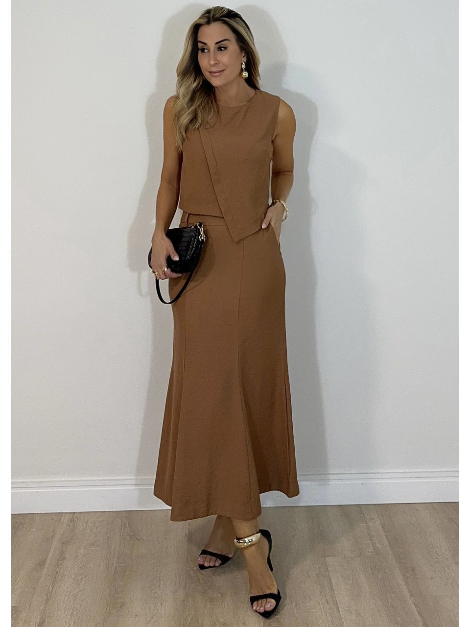 Conjunto Saia Heloísa - 2859 - MADONNA BASIC