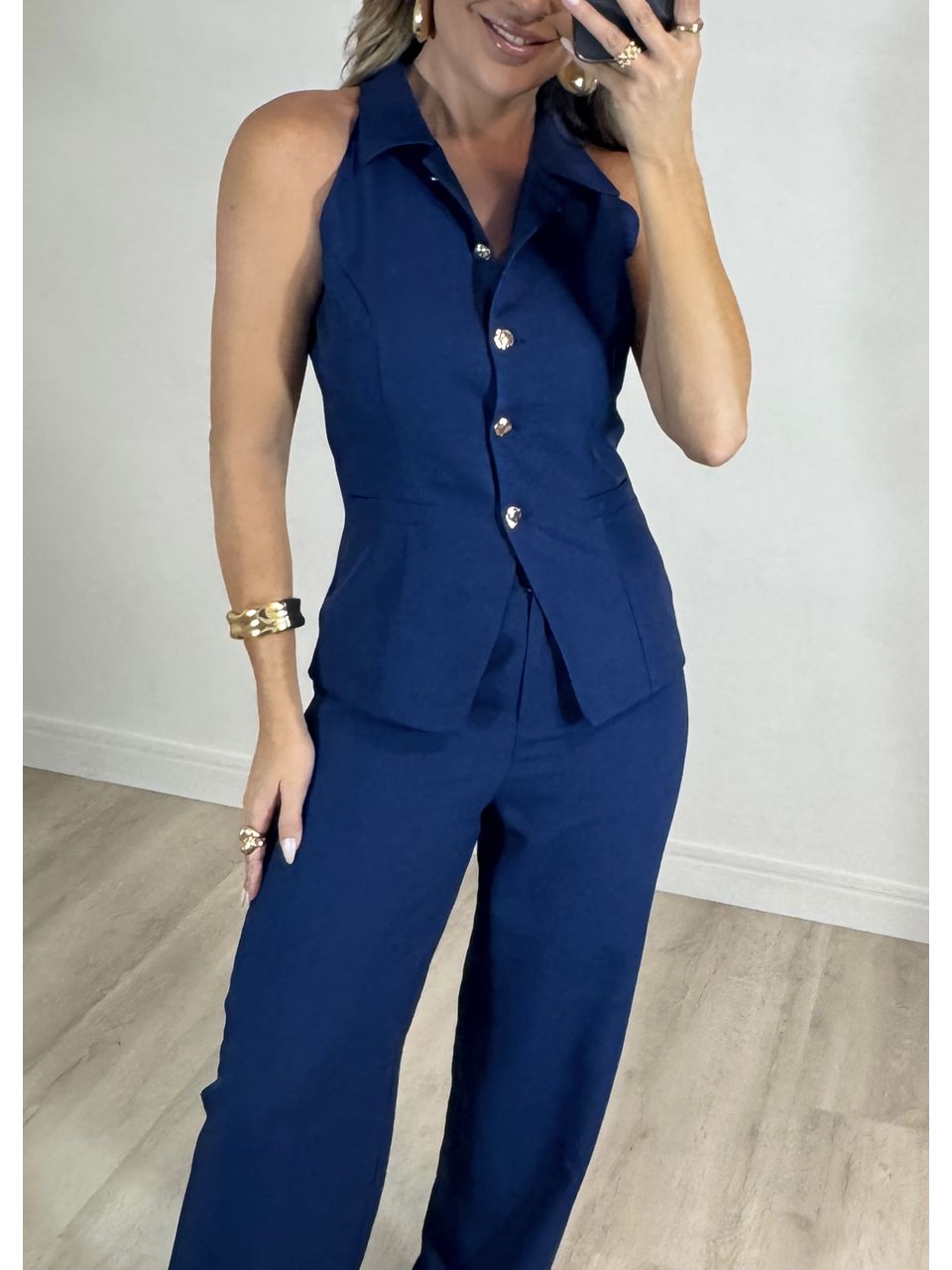 Conjunto Blusa Colete Aline 
