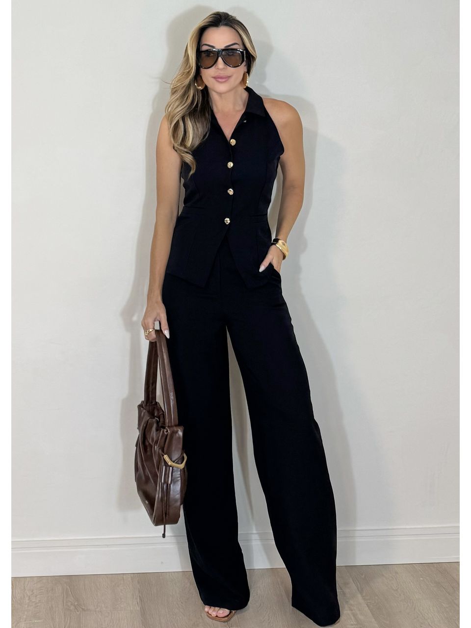 Conjunto Blusa Colete Aline