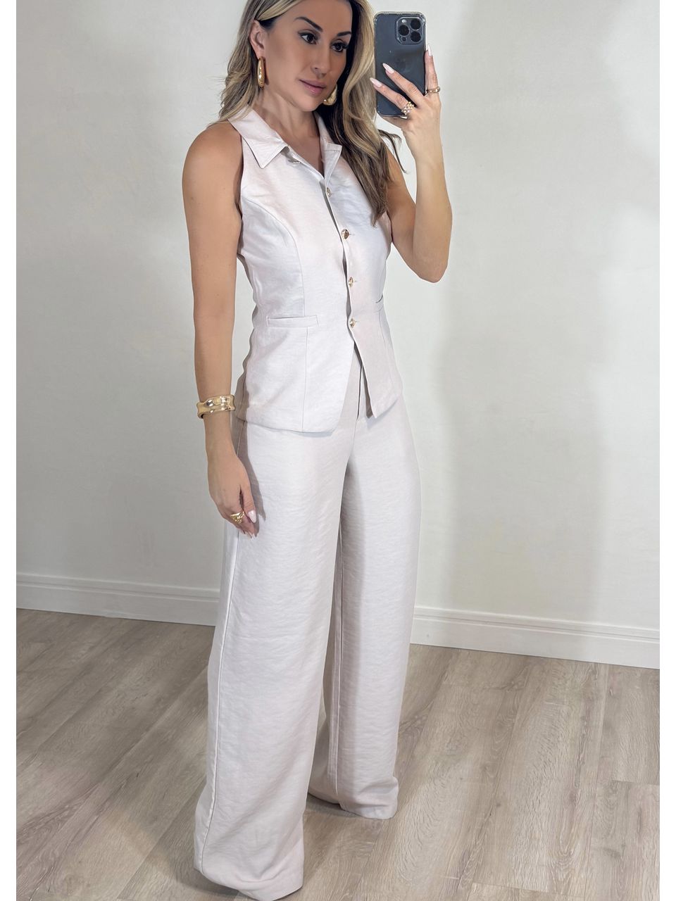 Conjunto Blusa Colete Aline