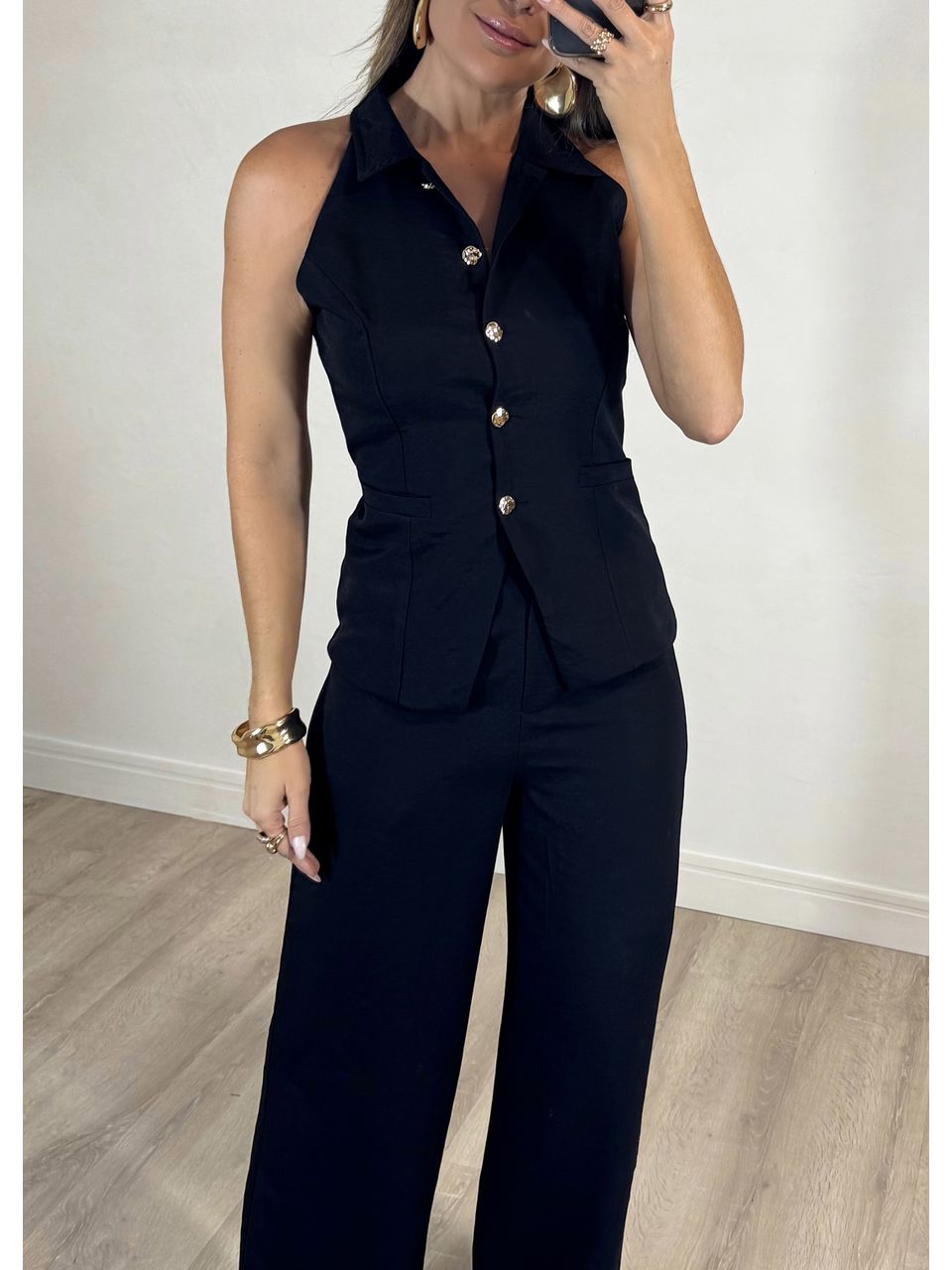 Conjunto Blusa Colete Aline