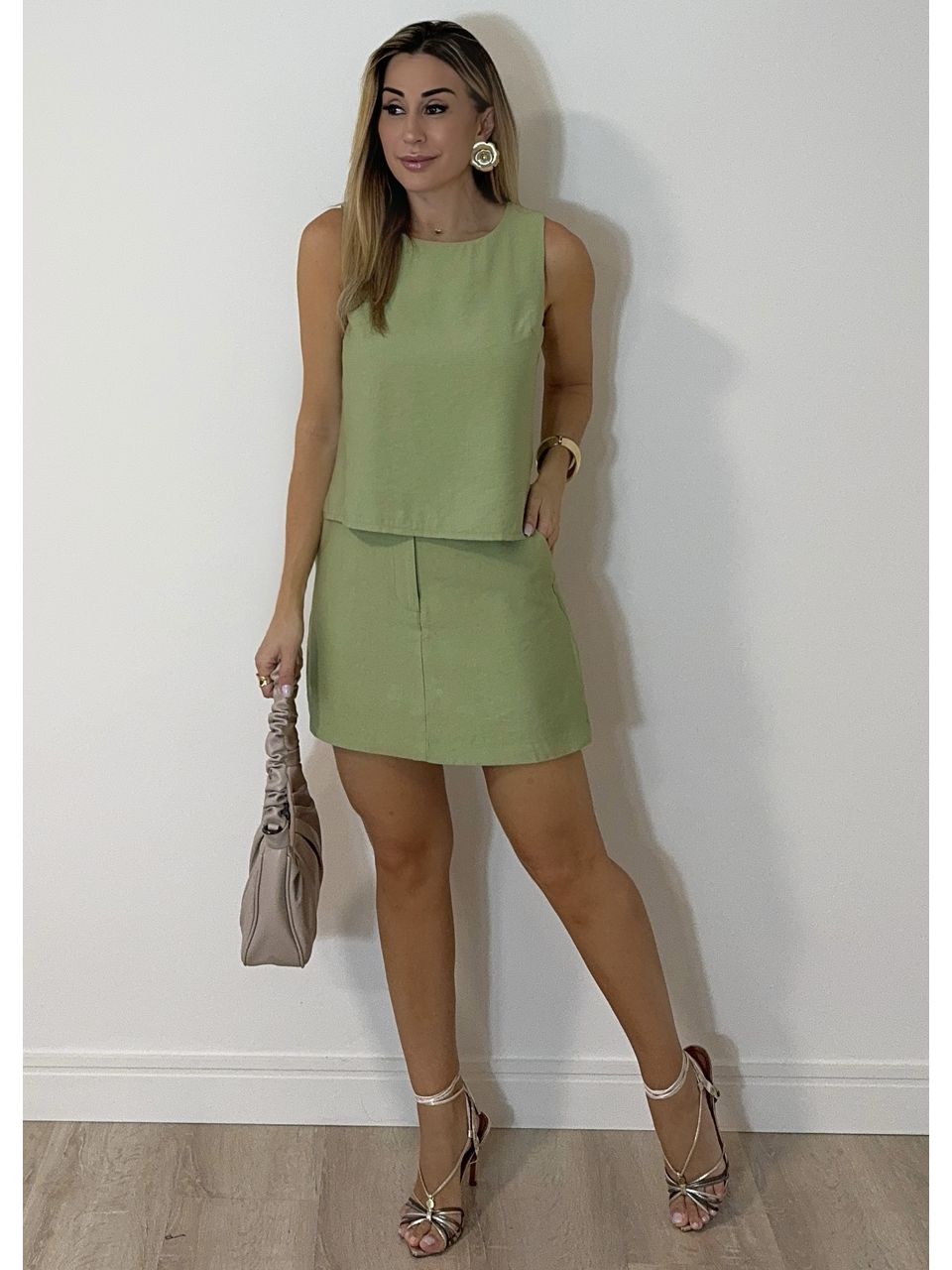 Conjunto Short Saia Salinas 