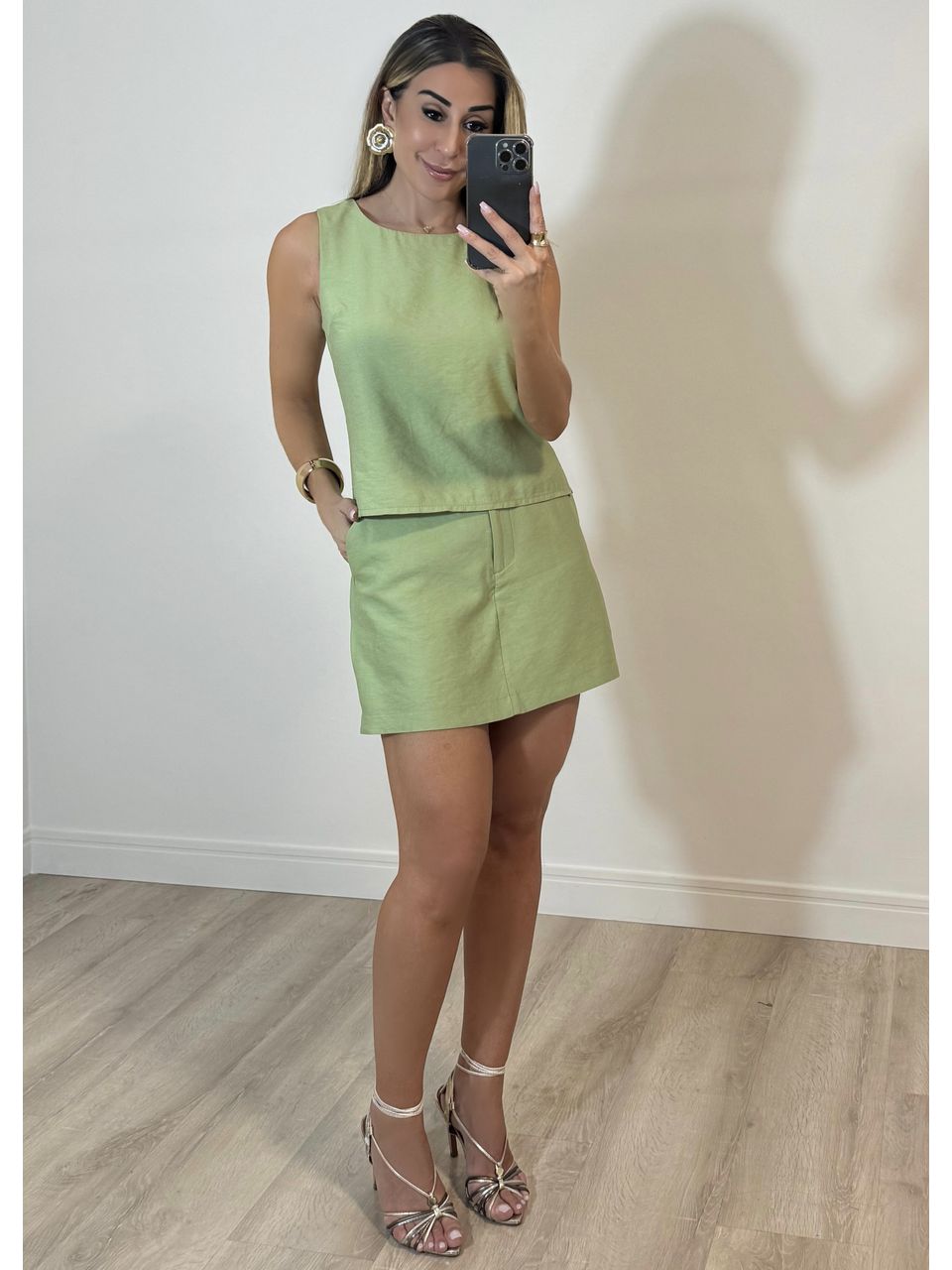 Conjunto Short Saia Salinas - 2039 - MADONNA BASIC