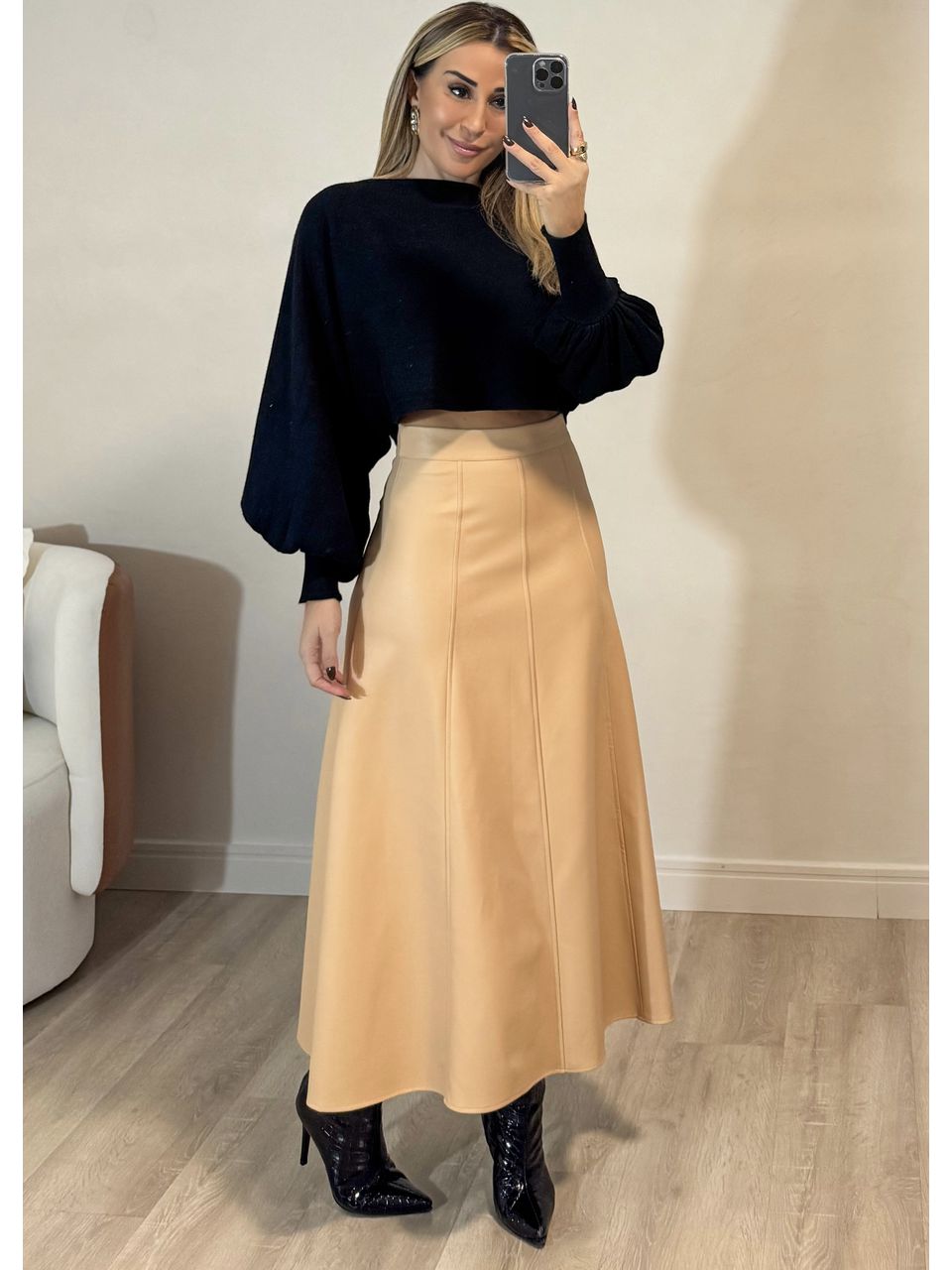 Saia Midi Courino Londres - 2385 - MADONNA BASIC