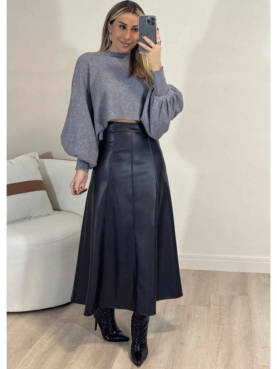 Saia Midi Courino Londres - 2384 - MADONNA BASIC