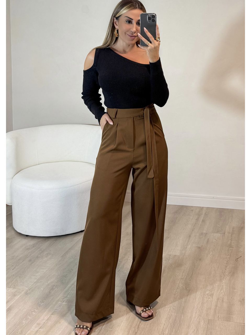 Calça Alfaiataria Com Amarração