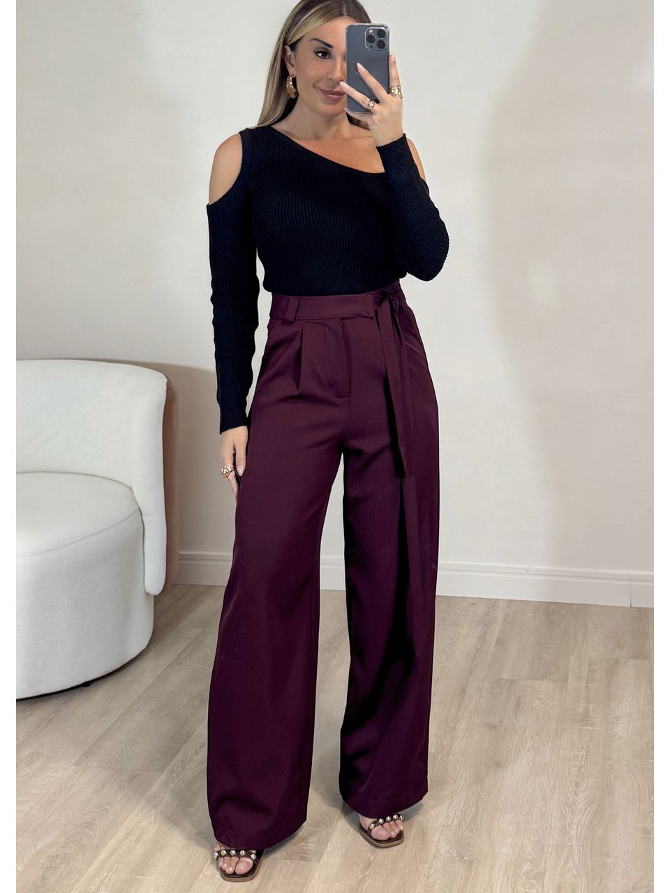 Calça Alfaiataria Com Amarração