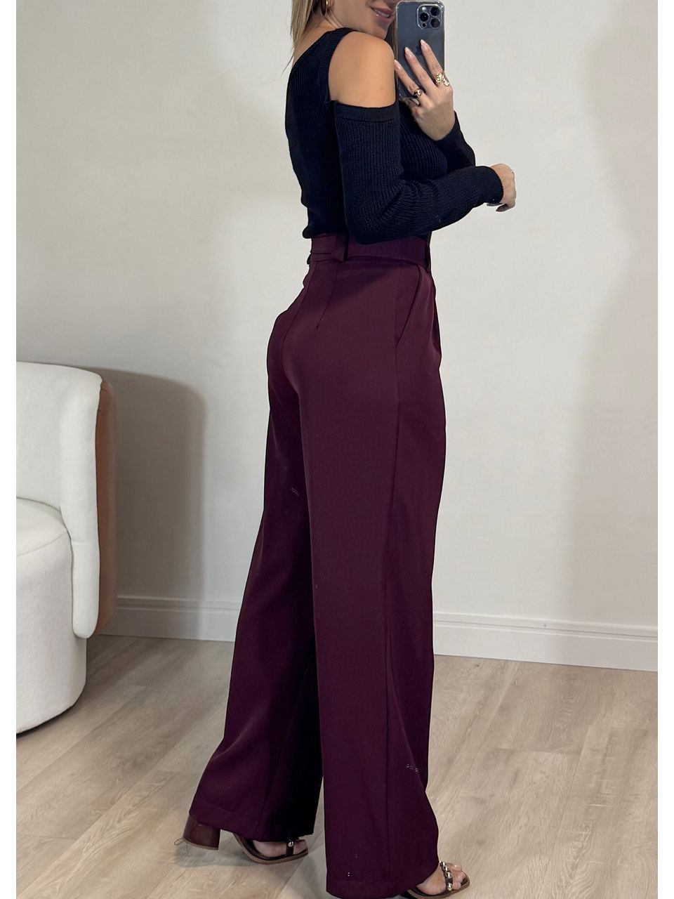 Calça Alfaiataria Com Amarração