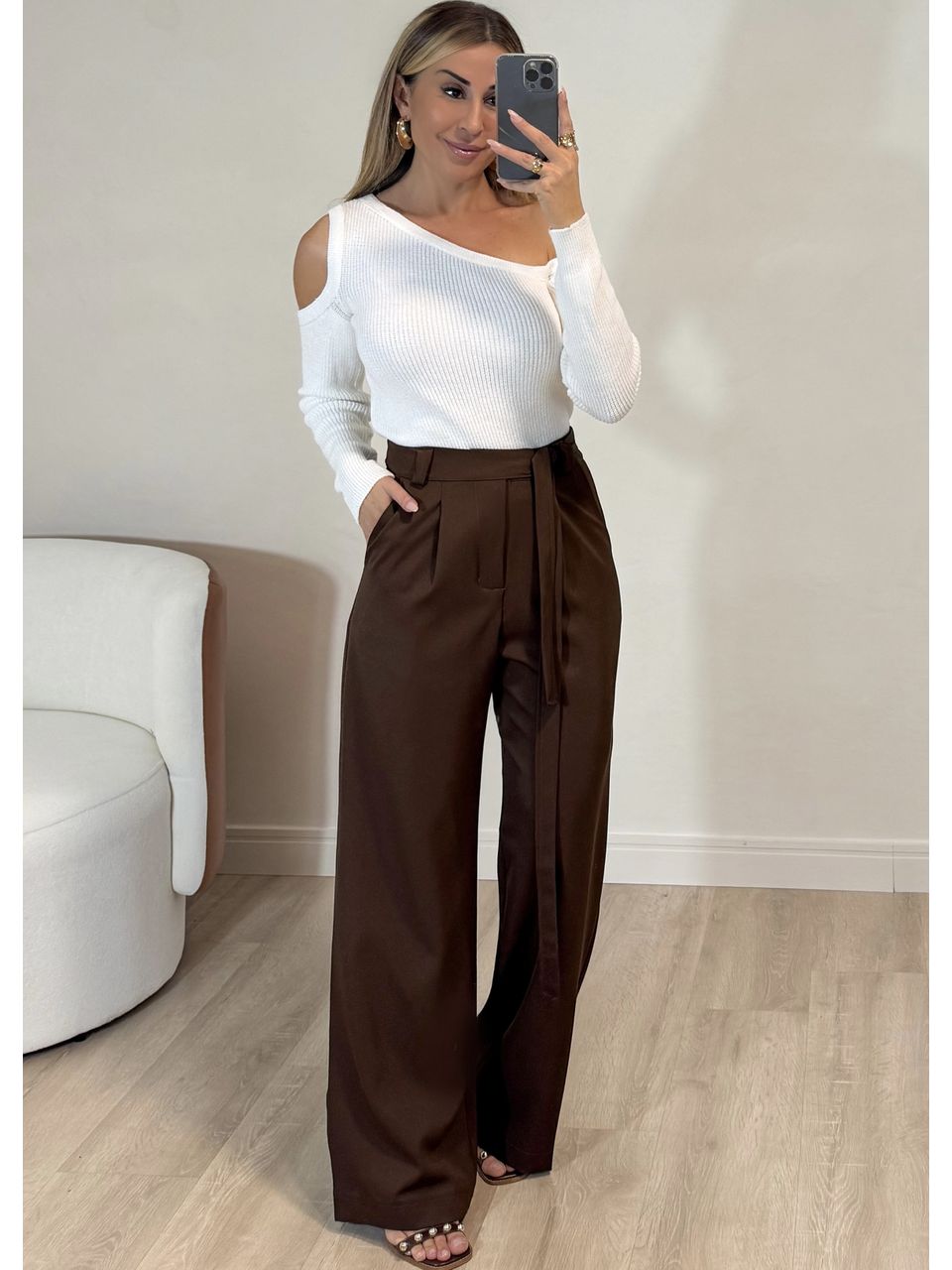 Calça Alfaiataria Com Amarração