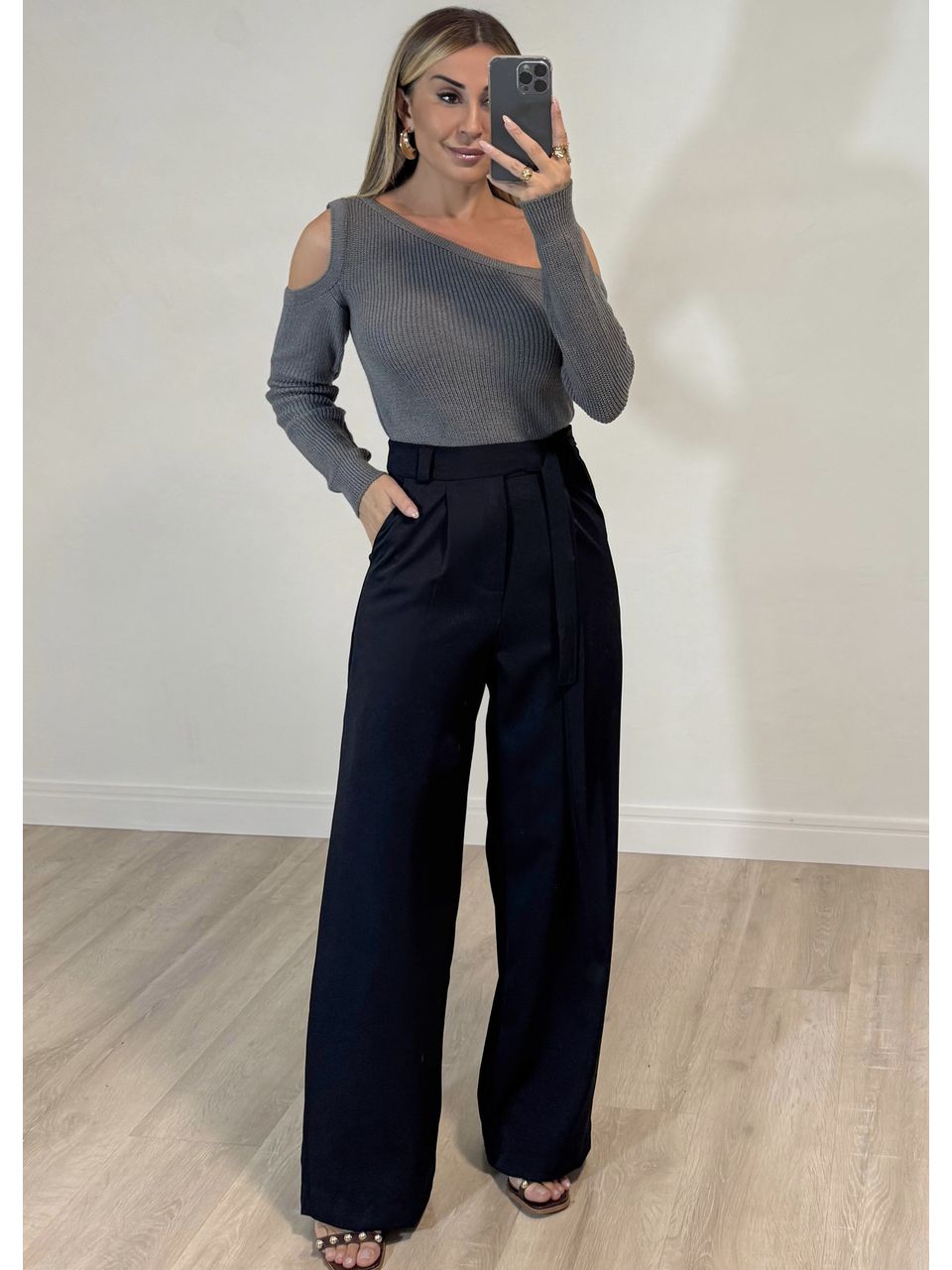 Calça Alfaiataria Com Amarração