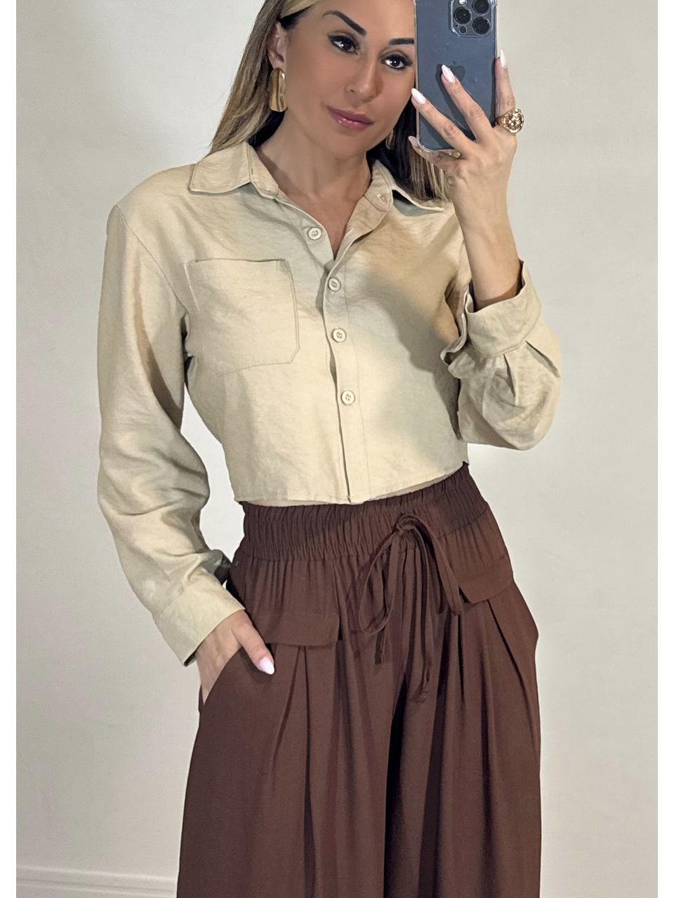 Camisa Curta Bella