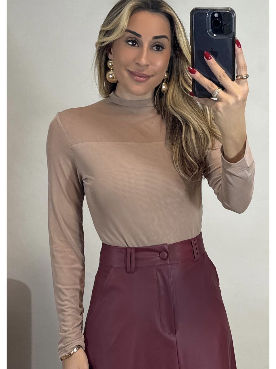 Blusa Tule Donata - 4486 - MADONNA BASIC