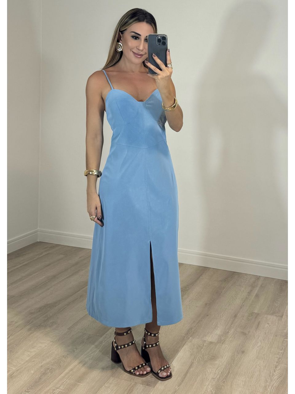 Vestido Suede Malu - 2226 - MADONNA BASIC