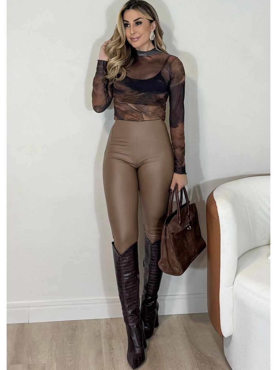 Calça Skinny Courino - 2460 - MADONNA BASIC