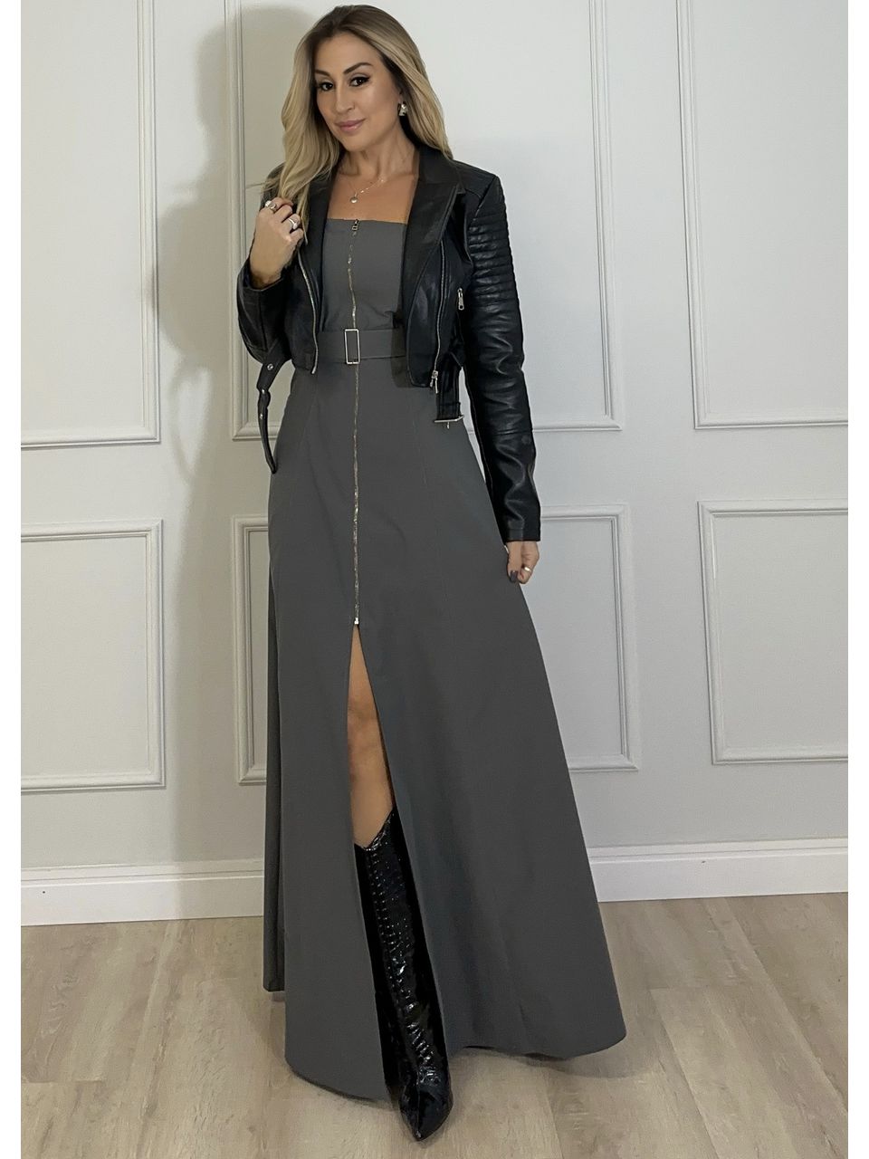 Vestido Zíper Amarige