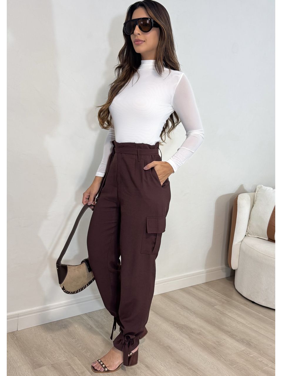 Calça com Amarração Jasmine