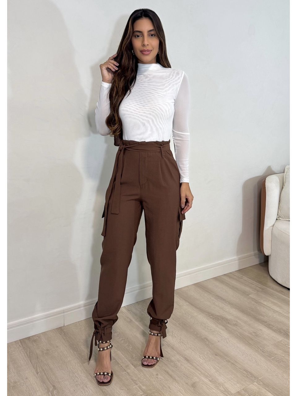 Calça com Amarração Jasmine - 5001 - MADONNA BASIC