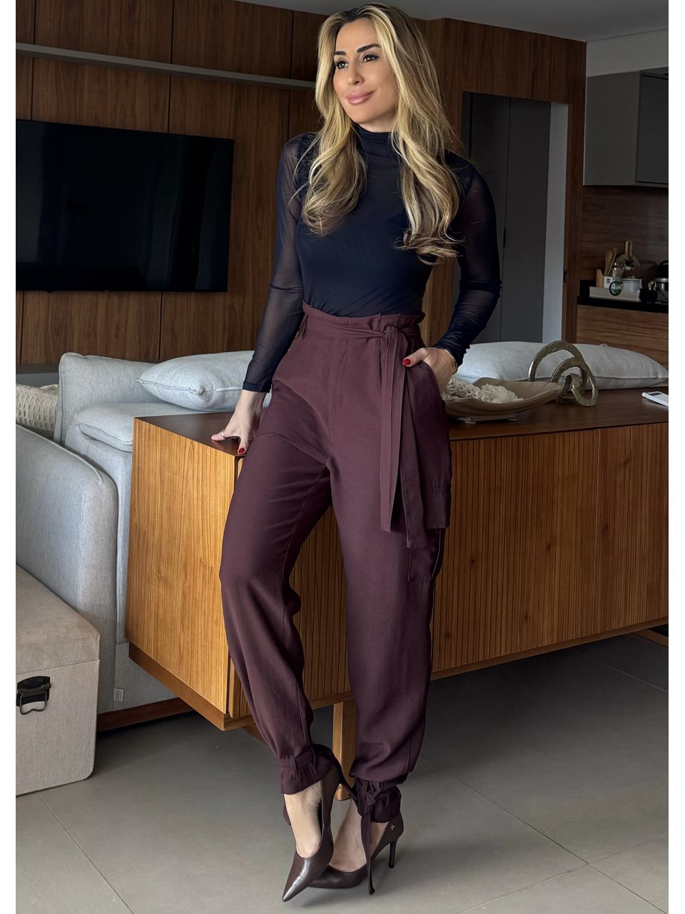 Calça com Amarração Jasmine - 5002 - MADONNA BASIC