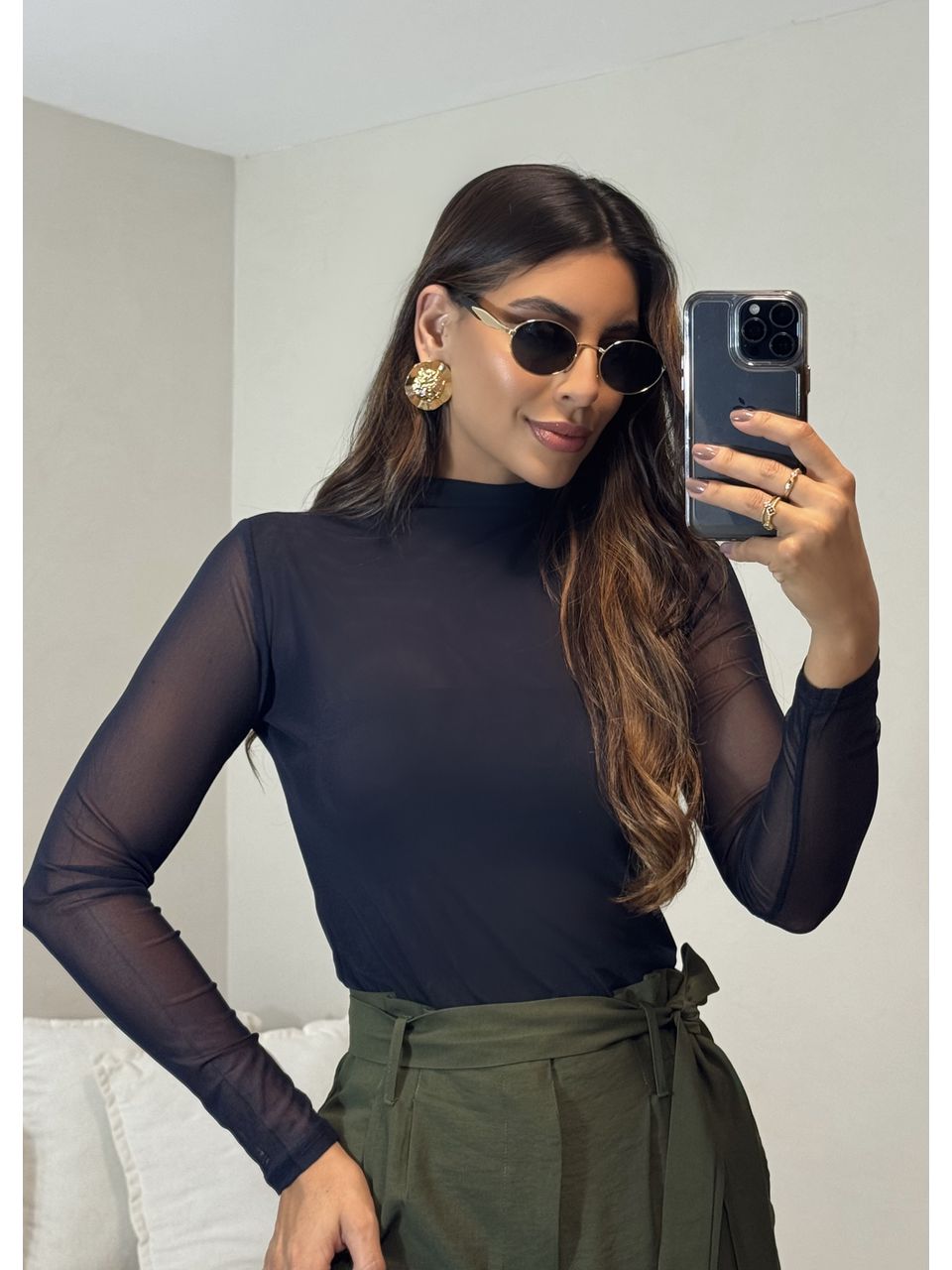 Blusa Tule Yasmim - 4497 - MADONNA BASIC