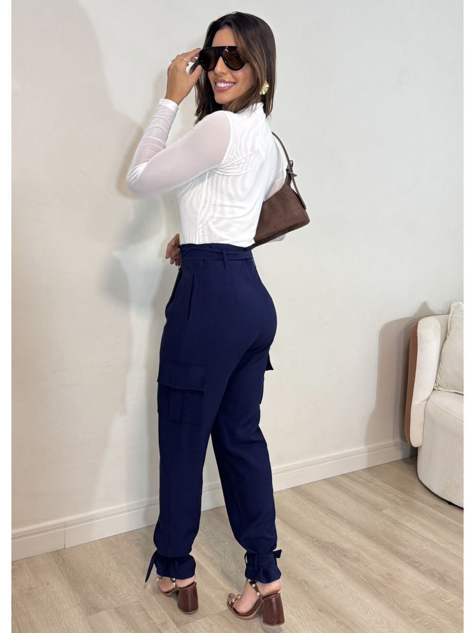 Calça com Amarração Jasmine