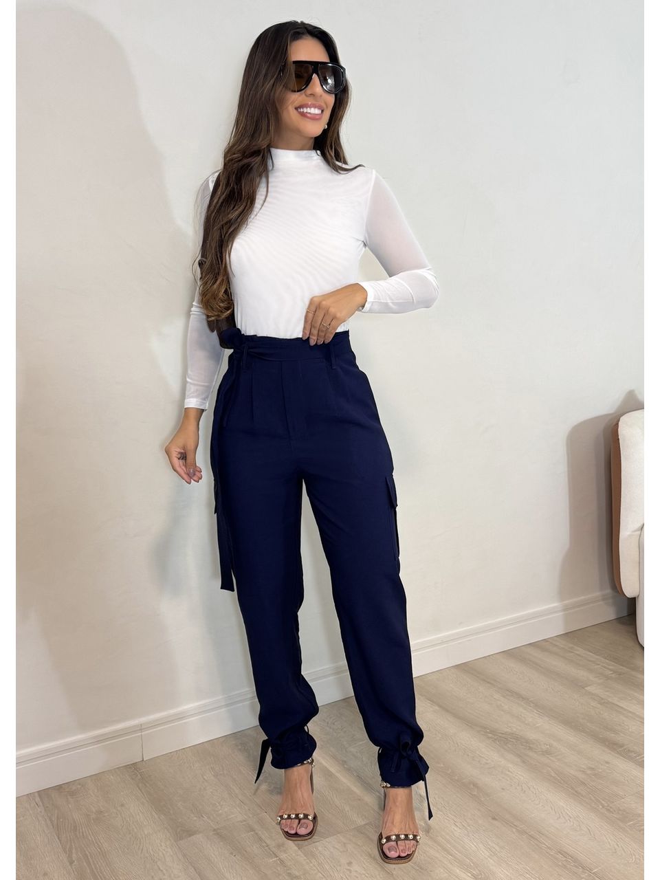 Calça com Amarração Jasmine