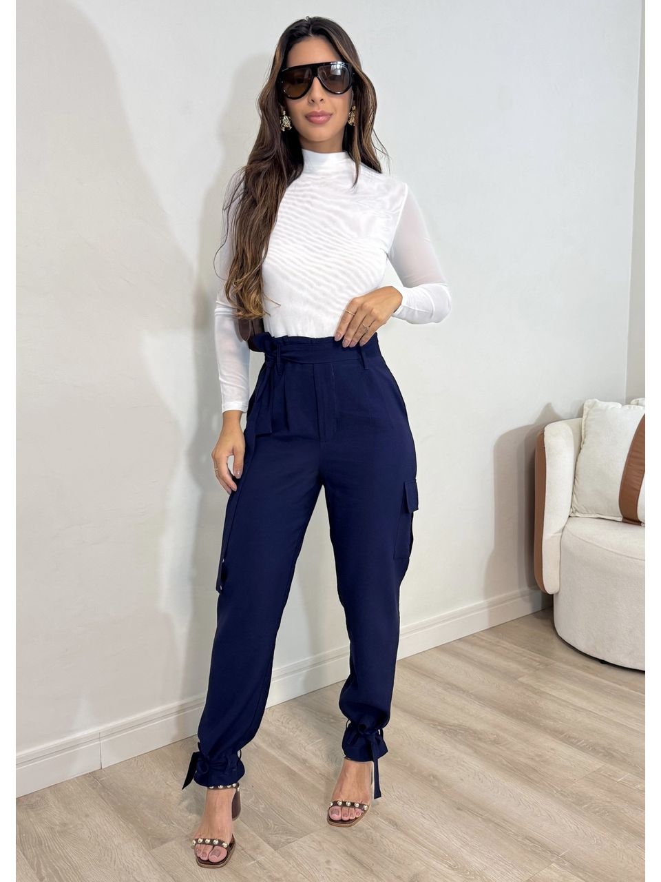 Calça com Amarração Jasmine - 5006 - MADONNA BASIC