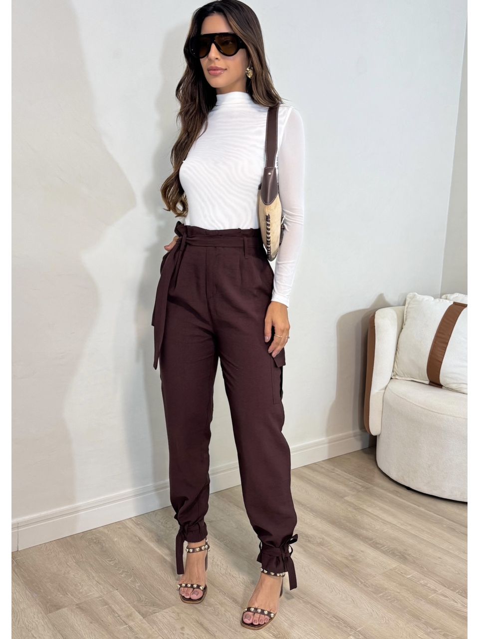 Calça com Amarração Jasmine