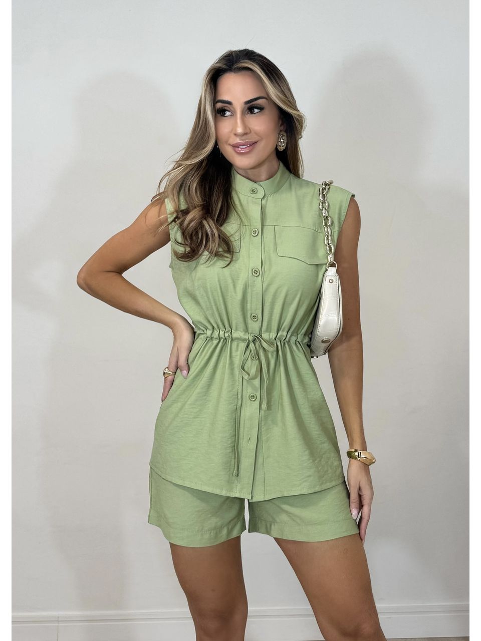 Conjunto Short com Colete